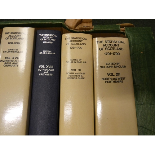 141 - Statistical Account of Scotland.  12 various vols. incl. reprints in d.w's.... 