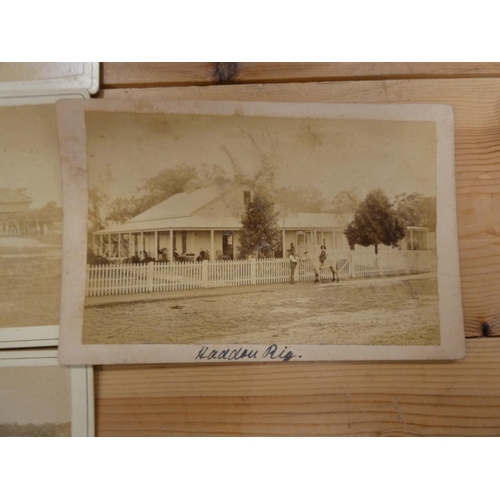 166 - Haddon Rig, N.S.W. Australia.  Seven sepia cabinet photographs of this sheep station incl. one of th... 