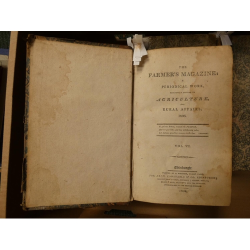 177 - CONSTABLE ARCHIBALD (Pubs).  The Farmer's Magazine. Vols. 3, 4, 7, 8 & 10. Eng. & ... 