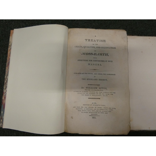 199 - RENNIE REV. R. of Kilsyth.  Essays on the Natural History & Origin of Peat Moss. 2 vol... 