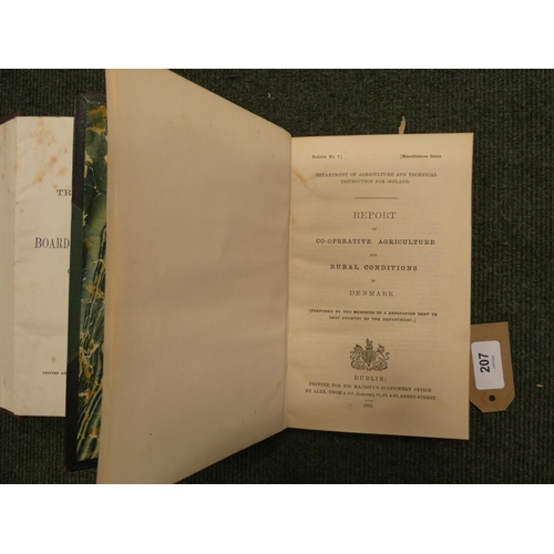 207 - BOARD OF AGRICULTURE OF UPPER CANADA. Journal & Transactions. Vol. 1. Orig. cloth. Toronto, 1856... 