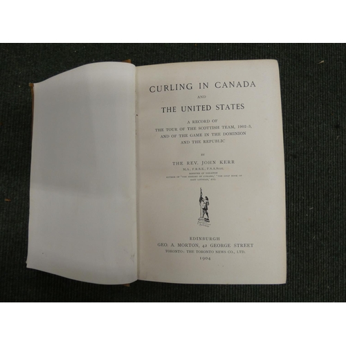 216 - KERR JOHN.  The History of Curling, Scotland's Ain Game & Fifty Years of the Royal Cal... 