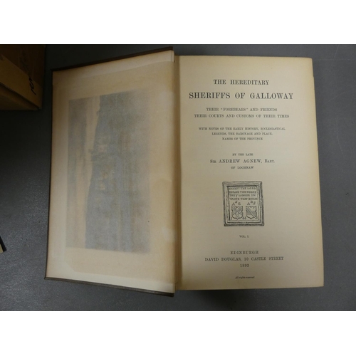 217 - MCKERLIE P. H.  History of the Lands & Their Owners in Galloway. 2 vols. Frontis. Orig... 