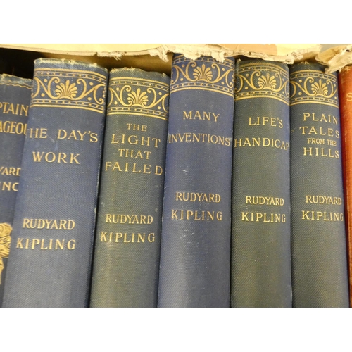 220 - KIPLING RUDYARD.  1st ed's of Stalky & Co., Kim & Puck of Pook's Hill. Orig. red c... 