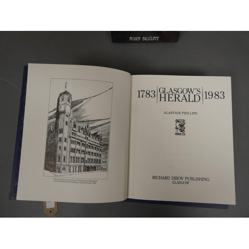 236 - PHILLIPS ALASTAIR.  Glasgow's Herald, 1783-1983. No. 1 of a ltd. ed. of 100 in qtr. blue m... 