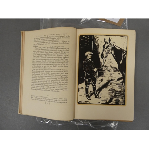 237 - SASSOON SIEGFRIED.  Memoirs of a Fox-Hunting Man. Woodcut plates & illus. by William Nicholson. ... 