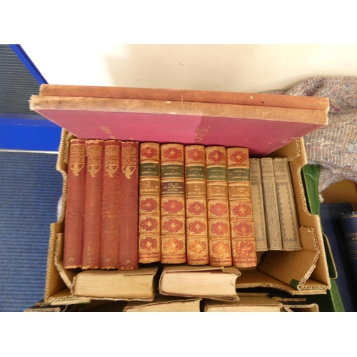 25 - KIPLING RUDYARD.  Works. 25 vols. Limp maroon leather, gilt backs. 1920's; also other works, Dumas, ... 