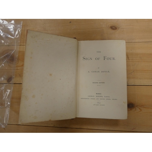 51 - CONAN DOYLE A.  The Sign of Four. Orig. dark red pict. cloth, rubbing & wear. 2nd ed.,... 