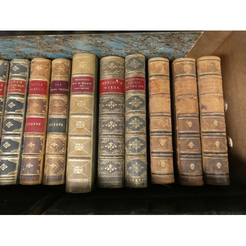 64 - MOLIERE.  Oeuvres Completes. 2 vols. Eng. plates. Large 8vo. Vellum. Paris, 1880; also 16 other vols... 