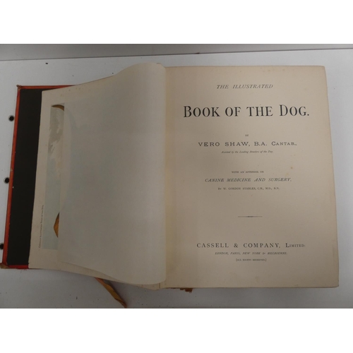 68 - SHAW VERO.  The Illustrated Book of the Dog. Poor cond. but many good chromolitho plates. Quarto. Ca... 