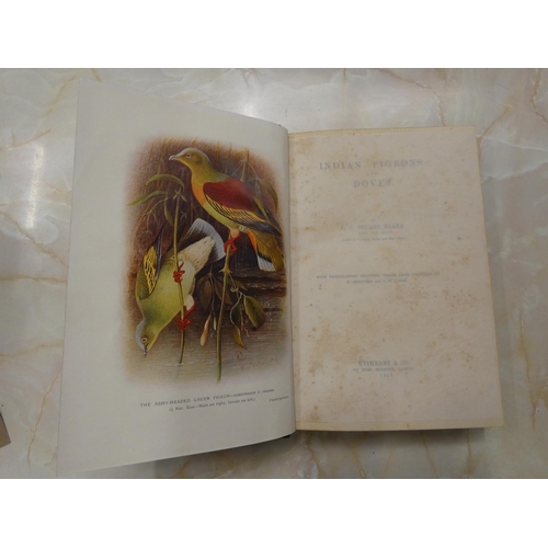 86 - STUART BAKER E. C.  Indian Pigeons & Doves. Chromolitho frontis & plates after Gronvold &... 