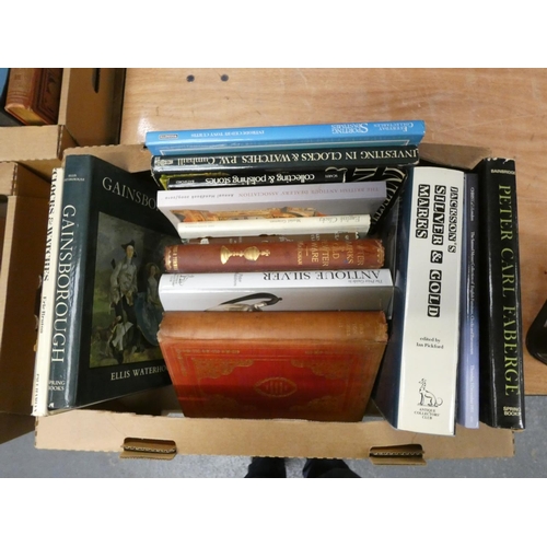 93 - Collecting & Antiques.  A carton of various vols. incl. re. clocks, watches, silver &a... 