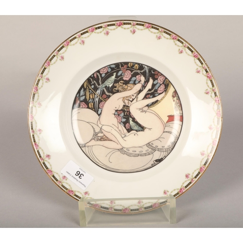 36 - Pair of Limoges Plates with erotic scenes (2)