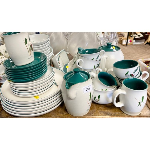 294 - Denby Greenwheat part breakfast/dinner service