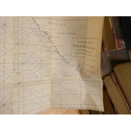 254 - ANSON GEORGE.  A Voyage Round the World ... Compiled ... by Richard Walter. 3 fldg. eng. charts (the... 