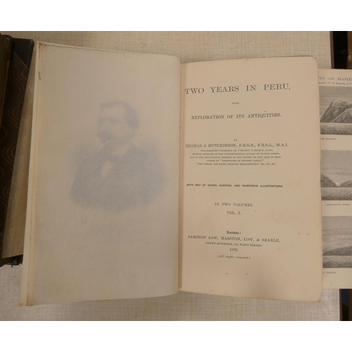 259 - HUTCHINSON THOMAS J.  Two Years in Peru with Exploration of Its Antiquities. 2 vols. 2 fro... 