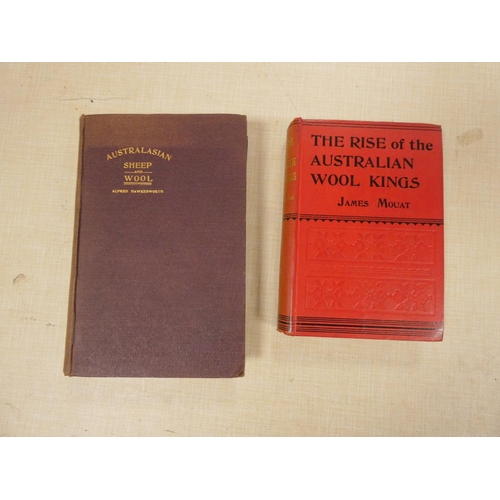 266 - HAWKESWORTH ALFRED.  Australasian Sheep & Wool. Illus. Orig. maroon cloth. Sydney, 191... 