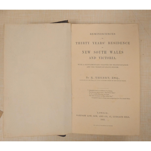 267 - CUNNINGHAM P., Surgeon R.N.  Two Years in New South Wales. 2 vols. in one. Fldg. eng. map,... 