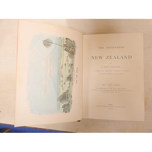 272 - GUDGEON THOMAS W.  The Defenders of New Zealand Being a Short Biography of Colonists Who D... 