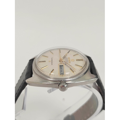 10A - 1960s Omega Constellation chronometer automatic wristwatch Cal 751 ref 168019 in 34mm stainless stee... 