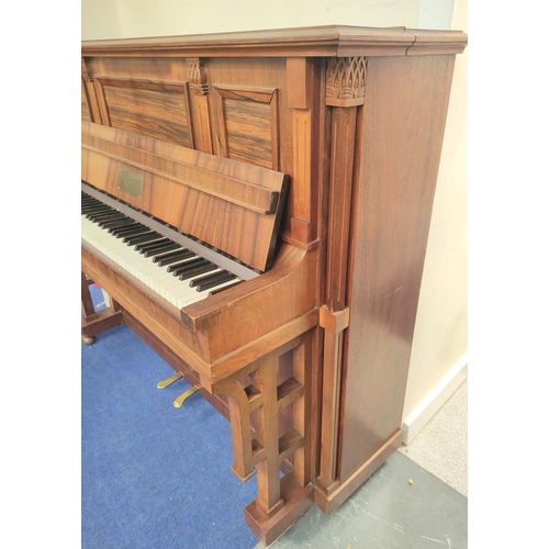 354 - 20th century upright piano by J & J Hopkinson of London H122cm W139cm D62cm.