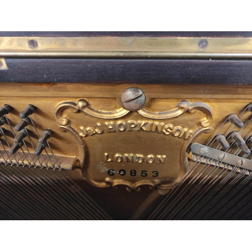 354 - 20th century upright piano by J & J Hopkinson of London H122cm W139cm D62cm.