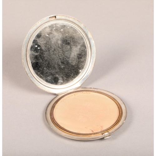 212 - Silver powder compact 