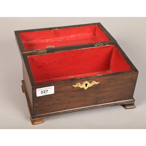 227 - Wooden hinged box