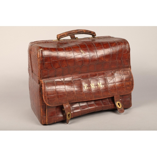 Leather discount vanity case