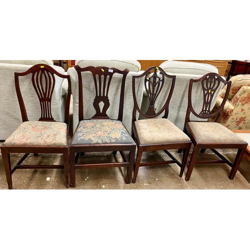 597 - Four various dining chairs (4)