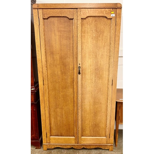 617 - Oak wardrobe