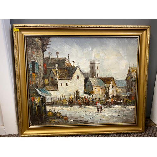 468 - Five various vintage  oil paintings by J Campbell (5)