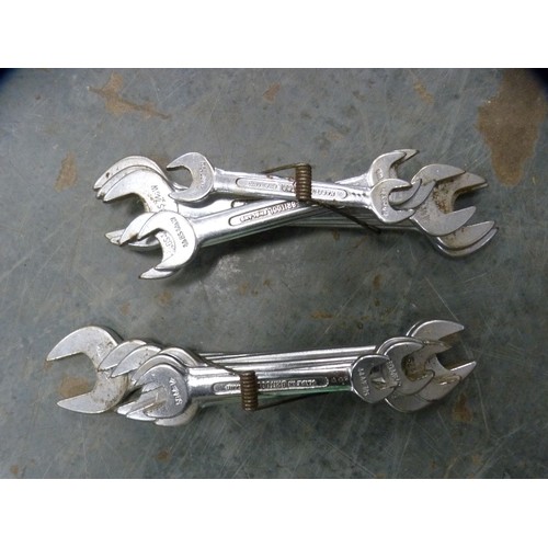 340A - Metal box containing spanners, hacksaws, hammers, tester, drill bits, etc.