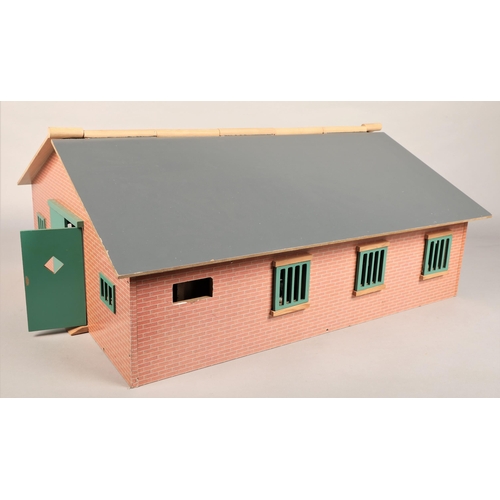 300 - Large childrens play stable containing Schleich figures incl retired horses, fences, accessories, et... 