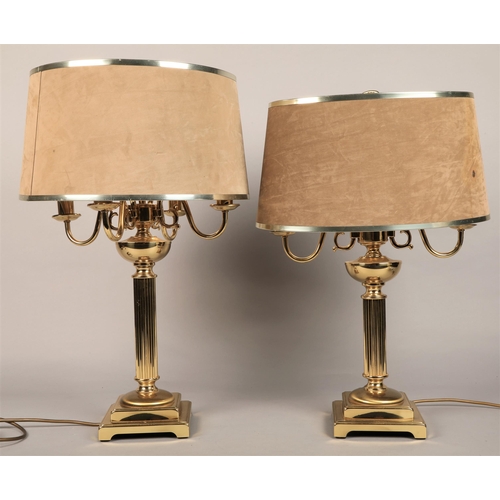 540 - Two brass table lamps  (2)