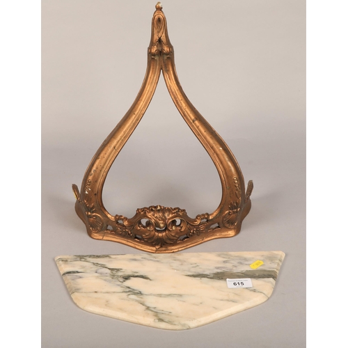 615 - Marble top wall bracket