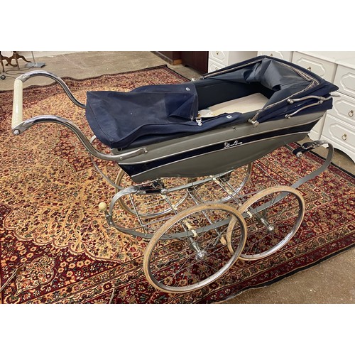 Vintage full size silver cross pram