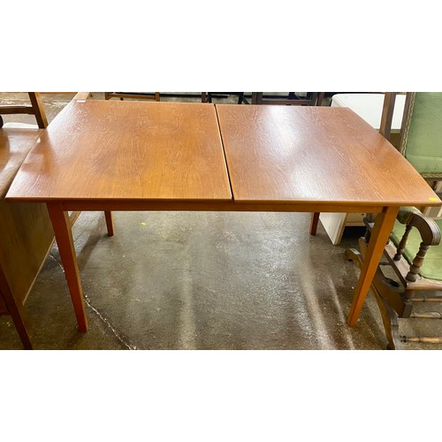 606 - Teak mid century extendable dining table