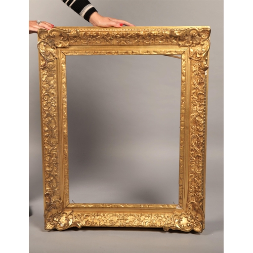 516 - c. 1874 gilt frame, aperture 18 x 24.5 inches, 26 x 32 inches outer