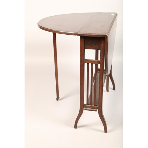 519 - Mahogany drop leaf side/dining table 63cm h 