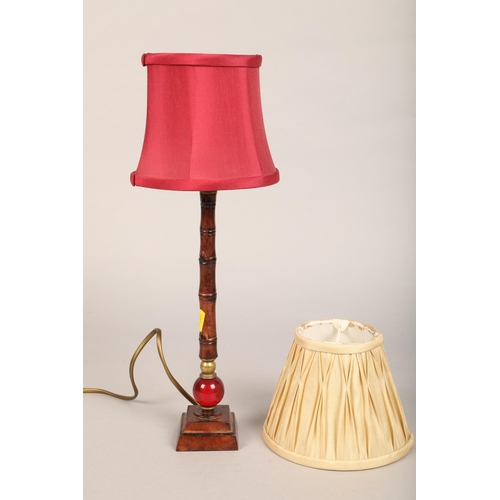 568 - Table lamp with two shades