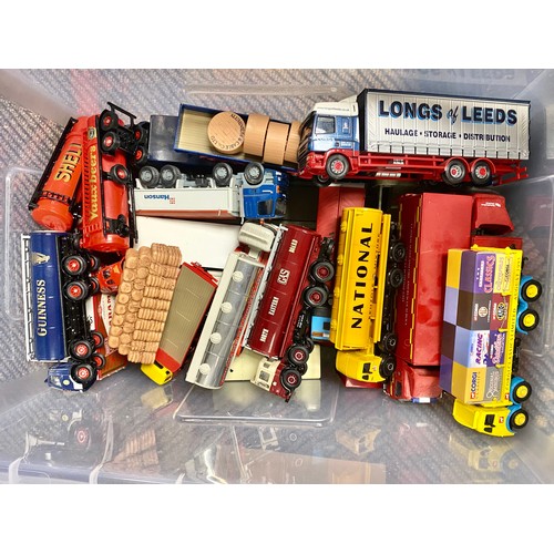 381 - Collection of heavy goods vehicle die cast to include tankers