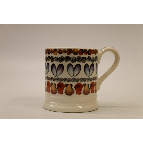 5 - Emma Bridgewater three shellfish pattern mugs.