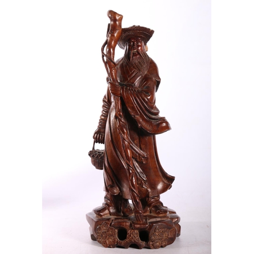 50C - Chinese carved wooden figures.