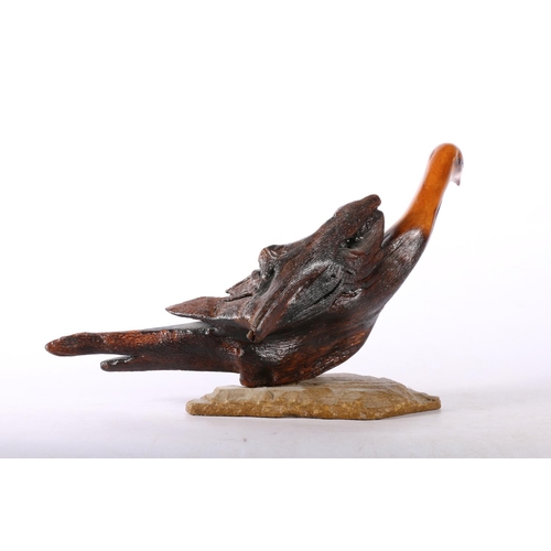 50G - Wooden bird sculpture by Jim Brown.