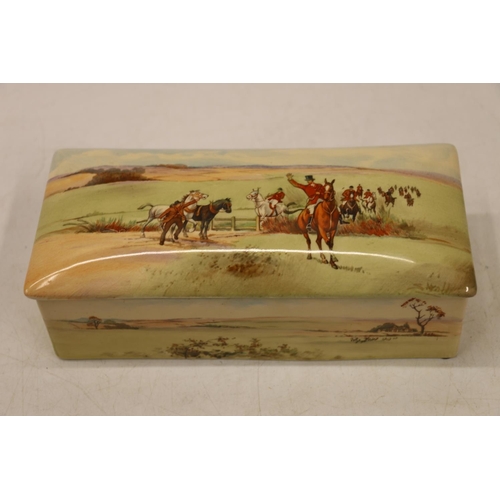 52 - Royal Doulton Seriesware Fox and Hounds music box featuring music from The Country Garden Suite by G... 