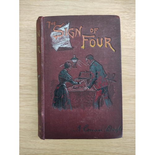 51 - CONAN DOYLE A.  The Sign of Four. Orig. dark red pict. cloth, rubbing & wear. 2nd ed.,... 