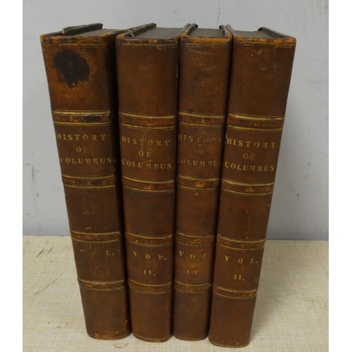 57 - IRVING WASHINGTON.  A History of the Life & Voyages of Christopher Columbus. 4 vols. 2... 