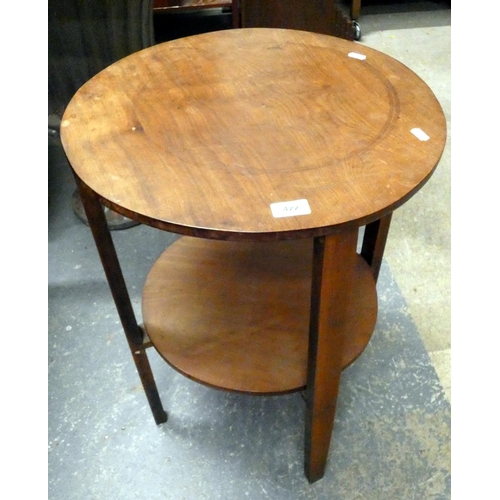 422 - Two tier circular side table.