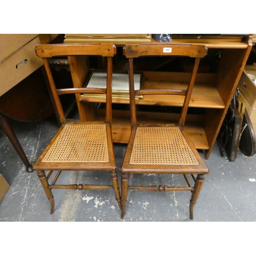 464 - Pair of country style Bergere dining chairs.